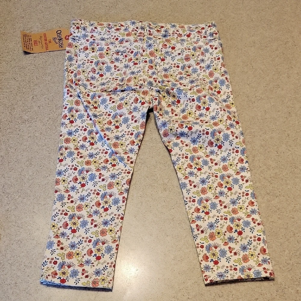 OshKosh B'gosh Floral Jeans SIZE 4
